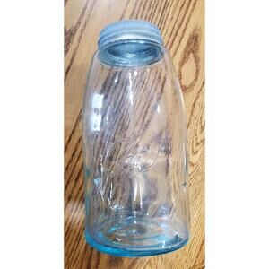 Vintage Antique Fruit Jar HG Blue Mason's Patent 1858 Rev. Port Rb#1767